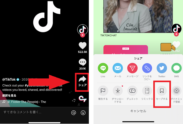 Tiktok動画の保存方法 ダウンロードボタンがない理由と対処法も紹介 Livezero ライブゼロ