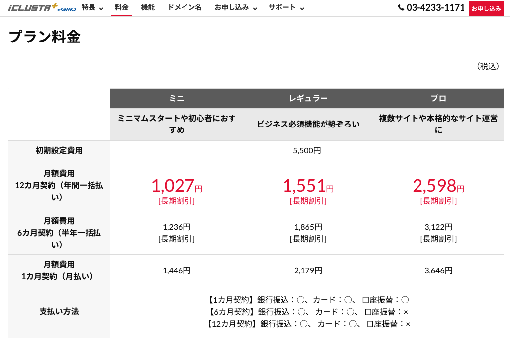 個人レンタルサーバー　GMOクラウドのiCLUSTA+