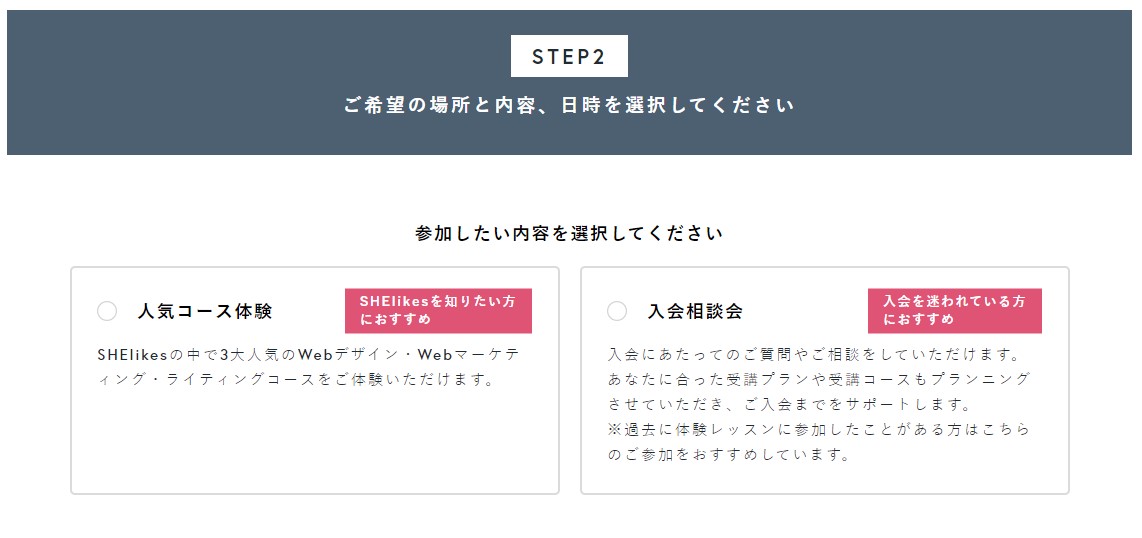 SHElikes動画編集コース　受講　流れ