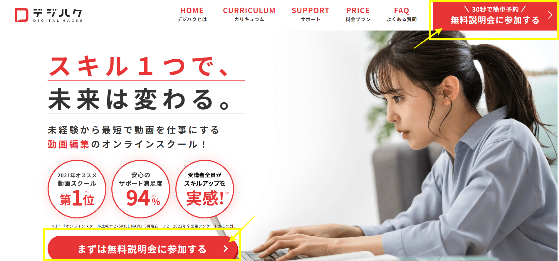 デジタルハックス(DIGITAL HACKS)　受講する流れ