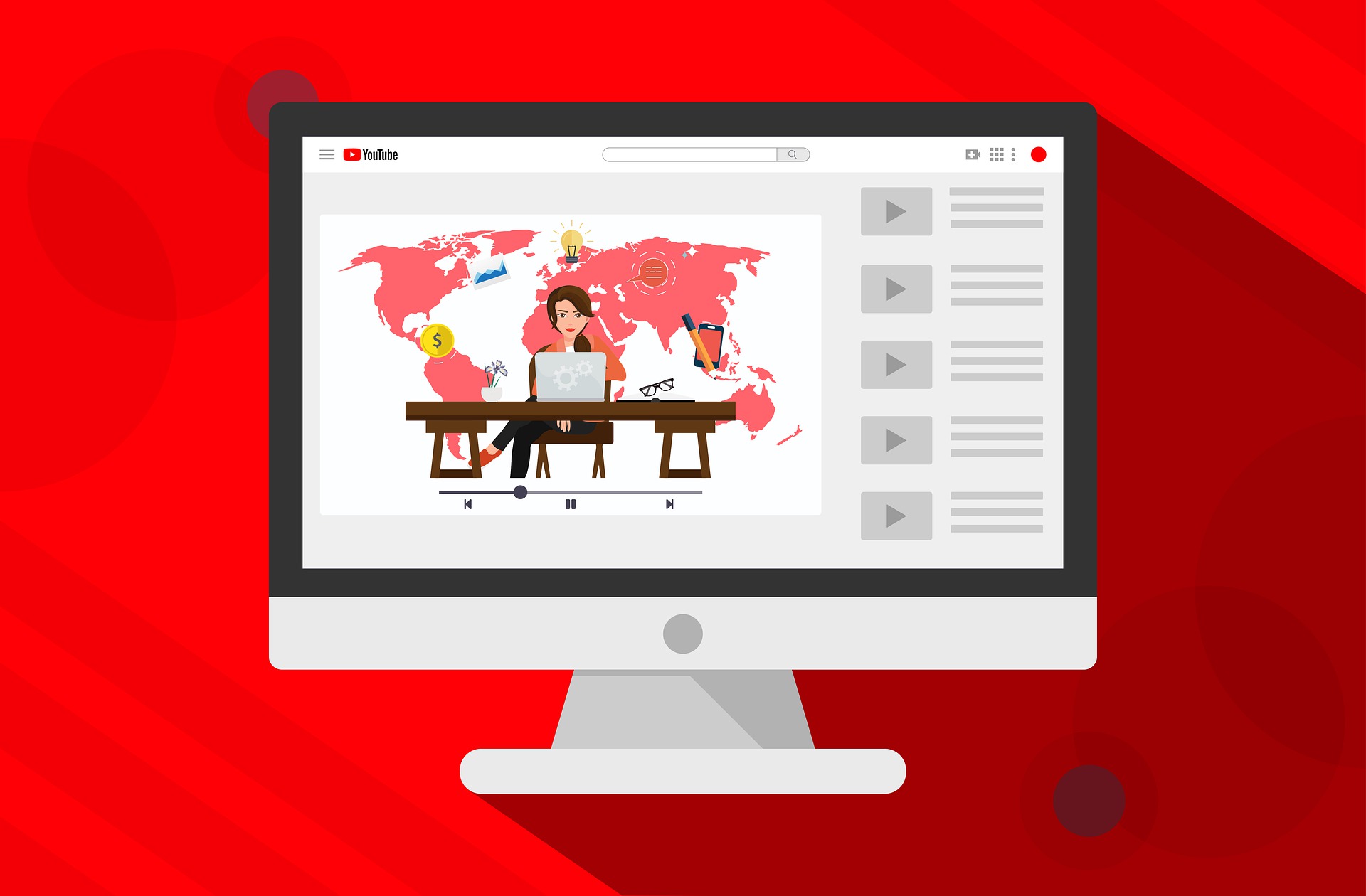 YouTubeチャンネル画面